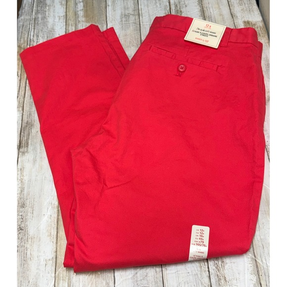 GAP Pants - Gap Slim City Khaki Pants Womens size 12 Regular coral pink Chino Trousers NEW